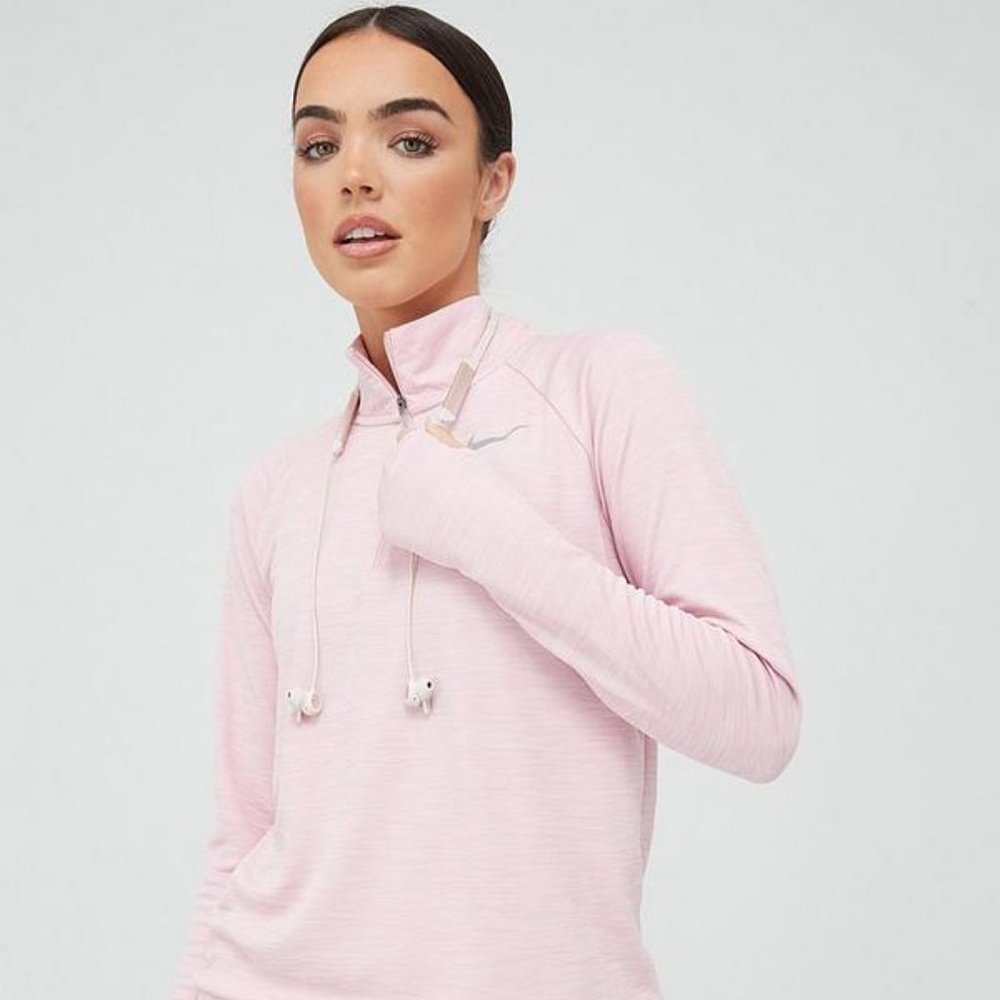 NWT✨NIKE Pacer Running Dry-Fit Quarter-zip Pullover Pink🌸 Sz Med! RARE